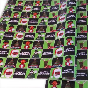 Single Roll – Green and Black Melanin Moments